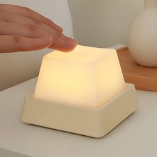 마치홈 무선 충전식 LED 조명 무드등 수유등, 화이트, 1개