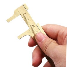 80mm 버니어 캘리퍼스 황동 측정 게이지 포켓 눈금자, 1개