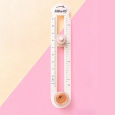 조절 회전 회전식 원형 커터 공예 도구 카드 제작용, 1개, 2. 핑크