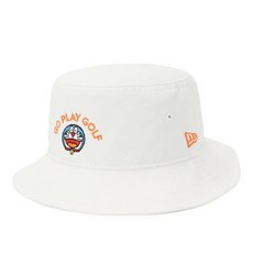 [뉴에라] 골프 버킷 모자 도라에몽 콜라보 화이트 ML GF BUCKET-01 DORAEMON GPG WHI
