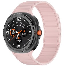 갤럭시워치 8 40mm 44mm 46mm 클래식 마그네틱 실리콘 스트랩 밴드, 샌드핑크
