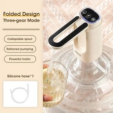 자동 전기 워터 펌프 식수 기기 스탠드 가정용 디스펜서(갤런 병용 ) 충전식, Bla White