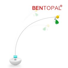 BENTOPAL 邦特普 太空貓星人旋轉逗貓儀 寵物玩具 貓咪玩具 寵物抒壓神器, 1個