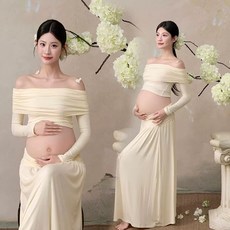 만삭촬영 원피스 의상 사진관 스튜디오 옷 사진 만삭 블랙