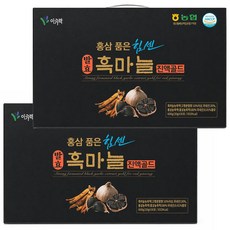 홍삼 품은 힘센 발효 흑마늘 진액 골드 이가락 고급선물 어버이날 스승의날, 60개