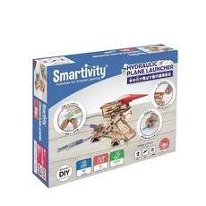 Smartivity 공작 키트 만들어 날리는 비행기 발사대 교육 완구 STEAM 교육 과학 실험 초등학생 6세 이상 소년 소녀 생일 선물 입학축 일본어 설명서 포함, 1개, 상세페이지 참조