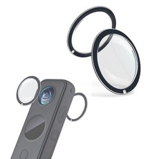 Insta360 ONE X2용 렌즈 가드 PC 보호 커버 스티키 듀얼 프로텍터 케이스 액션 카메라 액세서리 투명 투명 더블 가드 2개 224299, Insta360 ONE X2용 렌즈 가드, PC 보호