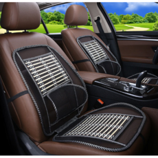 메종제나 차량용 쿨링 대나무 메쉬 통풍시트 여름 의자 등받이 커버 (2개 세트), 2개, 대나무 통풍 시트