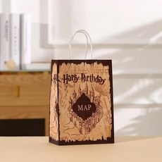 해리 포터 선물 가방 호그와트 마법과 마법 학교 생일 크래프트 종이 사탕 상자 파티 호의 장식, 1