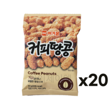 머거본 커피땅콩 소포장, 40g, 20개