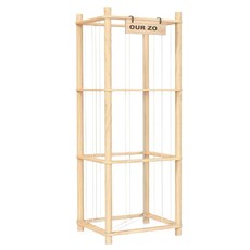 인형 정리함 원목 바구니 장난감 보관장 수납 랙 장식