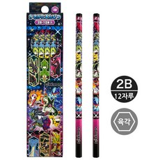 포켓몬스터 2B 육각연필 12개세트 / 2026, 12개, 블랙