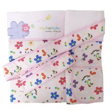 국내생산 헬로베이비 고급 7부 포대기, 삐삐 핑크