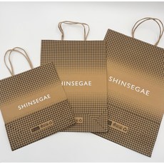 신세계백화점 종이 쇼핑백 선물용 정품 종이백 3BEAN, 5개