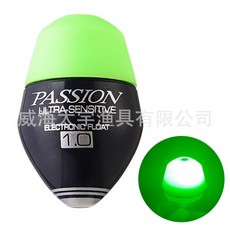 【釣魚名人】新款遠投阿波電子浮漂，夜釣磯釣適用, 1個, 綠黑(不帶電池),XL-2.5#(自重26.3g)