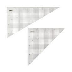 (스모키) 방안 삼각자 30cm