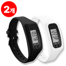 하르린 고급형 건강 만보기 시계, 2개, 시그니처 듀오SET(모던블랙, 퓨어화이트)