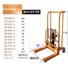 HJ 미니지게차 미니중장비 소형 적재, 1개, 기본 색상