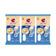 (래핑카우)래핑카우 벨큐브 치즈 24큐브 플레인, 125g, 3세트