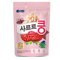 베베쿡 사르르쿵 과자, 딸기맛, 23g, 8개