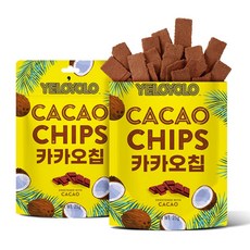 옐로욜로 카카오칩스 저당 간식 코코넛넥타, 25g, 4개