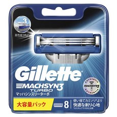 Gillette 吉列 Machsyn 3 Turbo系列刮鬍刀替換頭, 1盒, 8個