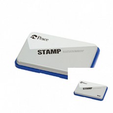 스탬프패드 청 119x80x15mm 1개 도장스탬프 스탬프잉크패드