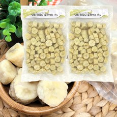 냉동 바나나 슬라이스 베트남 1+1, 2개