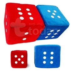 토단 대형 헝겊 주사위 15cm 20cm, 중형스펀지주사위15CM-레드, 1개
