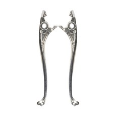 전기자전거 브레이크 핸들 세트 19.4cm 크기의 알루미늄 컨트롤 파트 1쌍 정기 점검 및 수리 작업에 적합합니다, 하얀색, 1세트