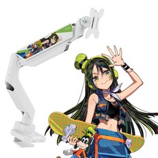 Pixio PS2S White Mika Pikazo PS2SW 모니터 암 싱글 디즈니 캐릭터 구피 픽시오