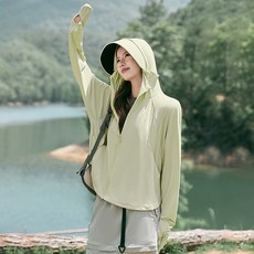 Serlace冰絲防曬衣短款防紫外線抗UV護手保護手指寬鬆春夏薄外套