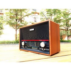 복고풍 라디오 데스크탑 레트로 블루투스 주파수 원격, 블랙