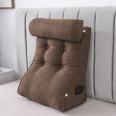 다용도 노랑색 역류성식도염 역류방지 베 침대, 딥커피 헤드레스트 커버, 스몰길이45X높이55cm 심 단품