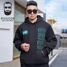 빅군 그라인 후드티 남성용 빅사이즈 티셔츠 2XL~6XL