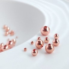 14K 핑크 볼 비즈 부자재 10개입 2.0 mm, 단품, 10개