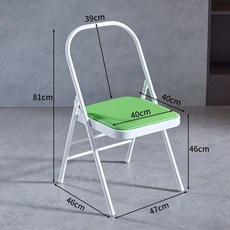 접이식 요가 의자 교정용 다기능 필라테스 티칭 홈트, 그린 요가 의자 1.5 이중봉 전문형, 1개