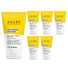 아큐어 브라이트닝 페이스 마스크, 50ml, 6개, 1개입