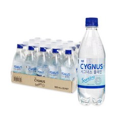 시그너스 탄산수 플레인, 500ml, 20개
