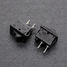 미니 보트 로커 스위치 10x15MM AC 250V 2 핀 ON/OFF I/O SPST 스냅인 10 피스