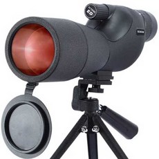 조류 관찰 망원경 75배 가변 고배율 관측경 고화질 렌즈 탐사용, 6)25-75X60블랙/0.6-1.8m스탠드