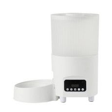 寵物智能自動餵食器貓咪定時定量投喂機遠程控制貓糧狗糧, 1個, 3L餵食器-按鍵款-塑料碗:標準款, 1L