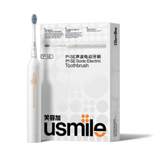 usmile P1SE 聲波電動牙刷 磁浮高能動力 180天長效續航, 月牙白, 1套, USMILE笑容加P1SE電動牙刷