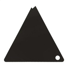 스키 왁스 세모 스크래퍼 삼각형 스노보드 보드 왁싱 왁스제거, 블랙