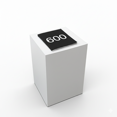 [고하중] 전시다이 인테리어소품 촬영소품 화이트사각 스툴, 화이트전시다이 400*400*600