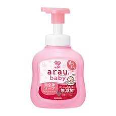 Arau baby 愛樂寶 無添加2合1洗髮沐浴泡泡 寶寶專用 溫和清潔 呵護肌膚, 450ml, 1瓶