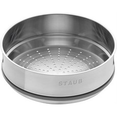 staub 스토우브 [스티머 인서트 24cm] 찜통 [일본 정규 판매품] 40508-815, 1개, 27.8 x 28.2 x 10.4 cm