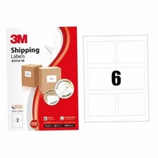파츠 일반형 물류관리용 라벨(6칸/100매/21306/3M) 79000EA 1EA, 본상품