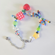 오눌루 컬러풀 러블리 스마일 여름 큐트 비즈 팔찌