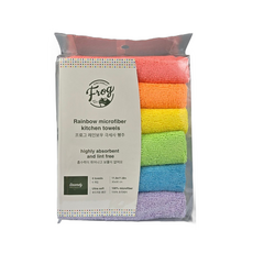 FROG 레인보우극세사행주(6P) 극세사행주 위생행주, 1세트